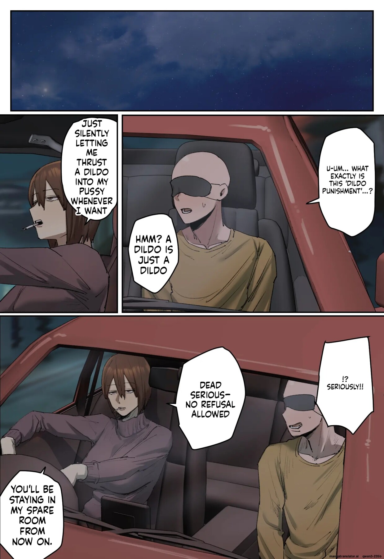 Hentai Manga Comic-Verdict: The defendant is sentenced to my dildo punishment.-Read-6